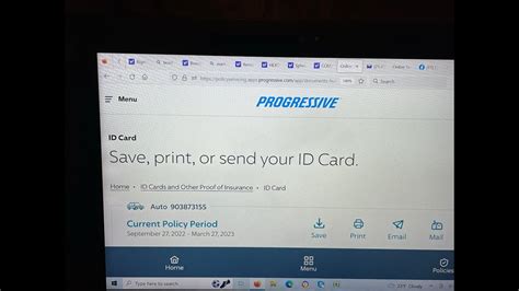 progressive proof of insurance print